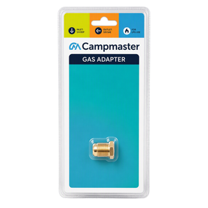 Campmaster Gas Adaptor for 1/4 BSP Inlet to 3/8 SAE Outlet
