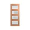Hume 2040 x 820 x 40mm SPM Savoy Frost Glass XS24 Entrance Door