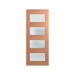 Hume 2040 x 820 x 40mm SPM Savoy Frost Glass XS24 Entrance Door