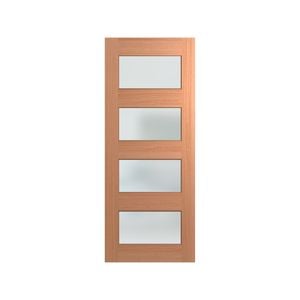 Hume 2040 x 820 x 40mm SPM Savoy Frost Glass XS24 Entrance Door