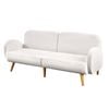 Oikiture Boucle Sofa Bed 3 Seater Recliner