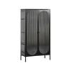 Cooper & Co. Eve 150cm Modern Large Metal Cabinet Black