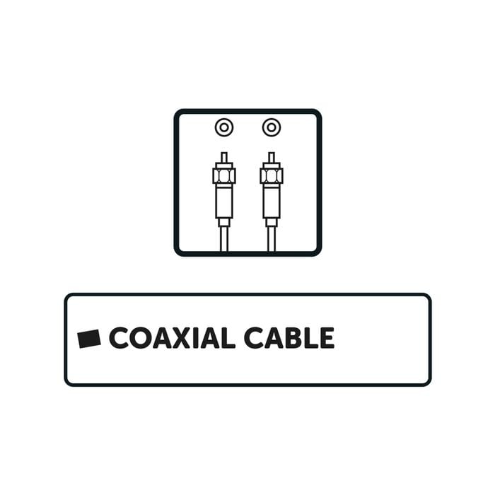 Click 5m Black F-Connector TV Lead