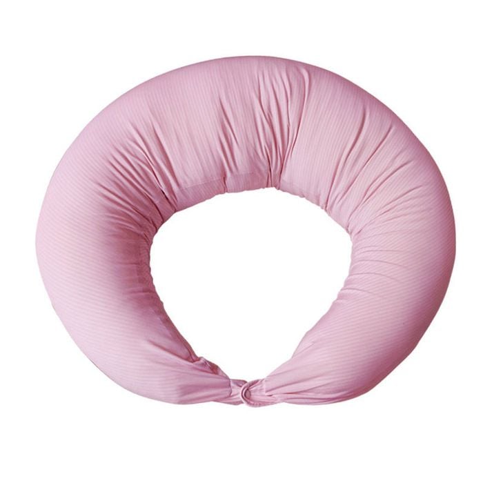 Catzon C Shape Pregnancy Body Pillow 120cm For Side Sleeping & Anxiety Relief–maternity Full Body Support-pink
