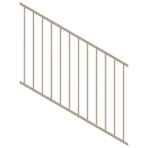 ProtectorAl 350 - 1200 x 900mm Paperbark Raked 16-30º Flat Top Garden Fence Panel