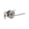 Lane Gianna Satin Nickle Privacy Lever Set Round