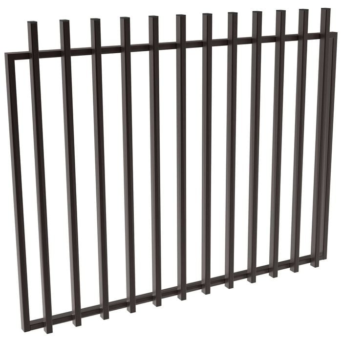 ProtectorAl 1201 - 1500 x 1200mm Black Aluminium Garden Gate Batten - Black