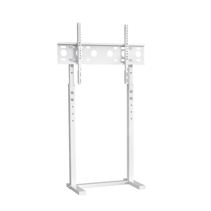 P&P White Adjustable Free Standing TV Stand with Cable Management for 32-65 Inch TVs