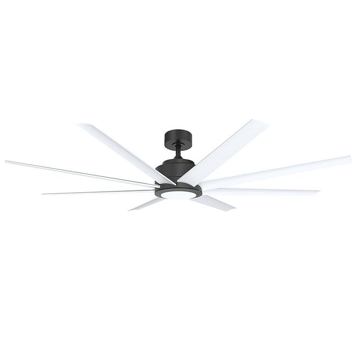Vencha Titanic  RWS DC 1530mm ABS Blades DC Ceiling Fan with light and Tri-Control - Black/White