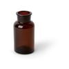 4PK E Style 13cm Glass Specimen Bottle Home Decor - Brown