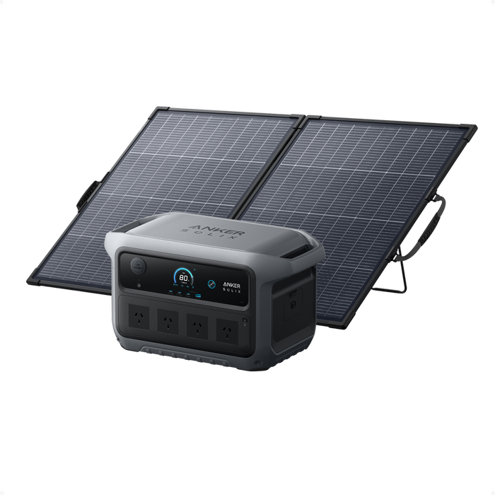 Anker Solix C2000 Gen 2 Portable Power Station with 200W Bifacial Solar Panel