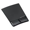 Fellowes Mouse Pad with Gel Wrist Rest (Clear Black)