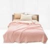 SOGA Pink Throw Blanket – Thick Double-Sided Flannel Fleece