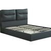 Greta PU Bed Frame Dark Grey - Queen