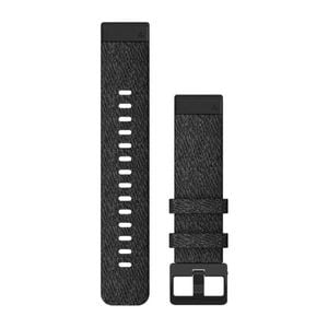 Garmin Fenix 6s 20mm Quickfit Heathered Black Nylon Band W/black