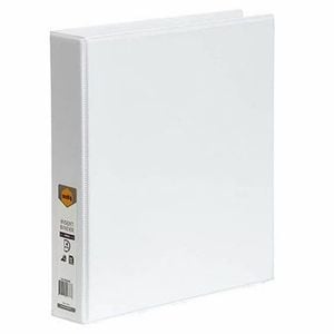 Marbig 4 D-ring Clearview Insert Binder 38mm (A4) (White)