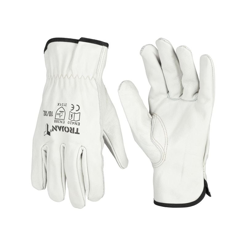 Trojan XL Leather Riggers Gloves