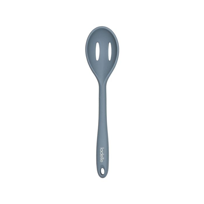 Ladelle Craft Blue Silicone Slotted Spoon Cooking/serving Utensil