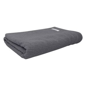 Bas Phillips Cairo Ribbed Collection Cotton Bath Towel 137x68cm Graphite