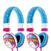 2PK Moki Popper Unicorn Blue Headphones