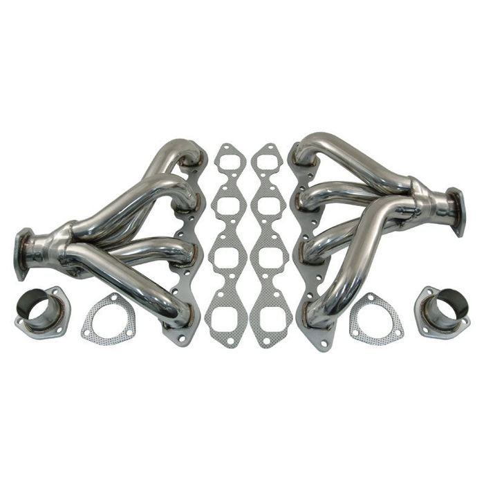 Cal Custom Big Block Chev Tight Fit Headers Stainless Steel - STD Deck BBC