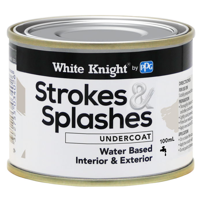White Knight 100ml Undercoat Strokes And Splashes Paint