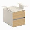 Desky Minimal Under Desk Cabinet Wheat Frame