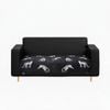 SOGA Three-Seater Black Leopard Print 90x210cm Throw Blanket Sofa Cover