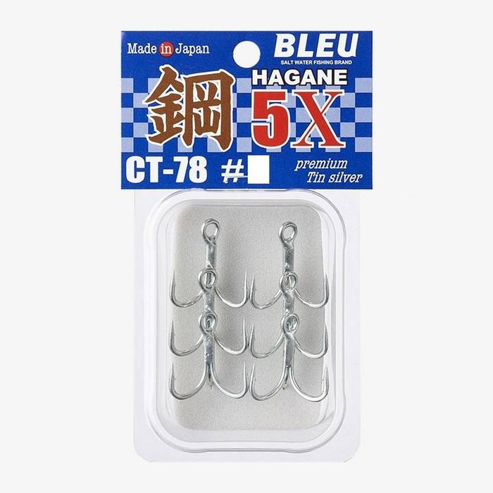 Vanfook CT78 Super Heavy Duty 5x Treble Fishing Hook 2/0