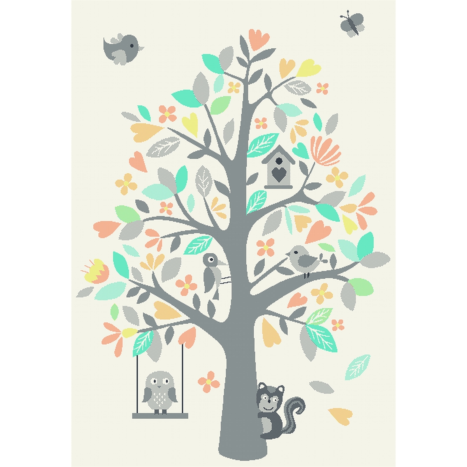 170 x 120cm Tree Heat Set Polypropylene Rug product image