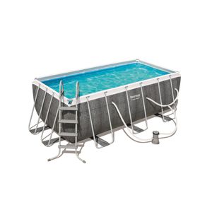 Bestway 4.12 x 2.01 x 1.22m Rectangular Pool Set Rectangle Pool