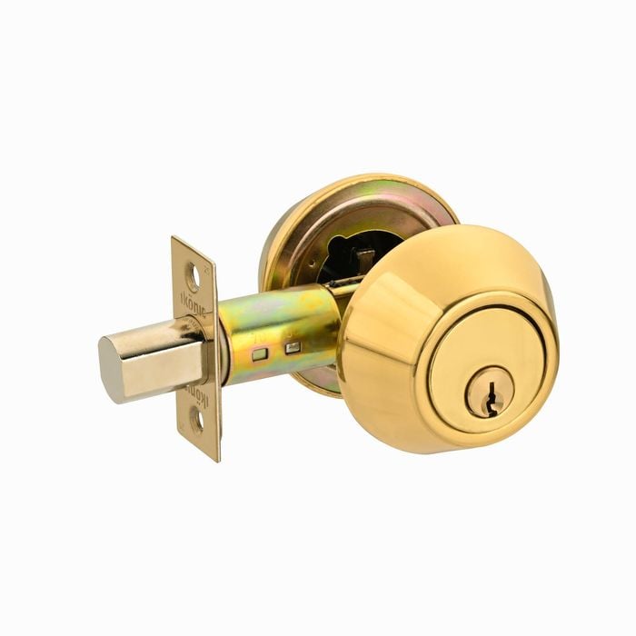 Ikonic Polished Brass Double Cylinder Deadbolt