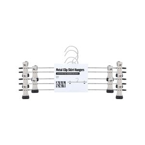 All Set Adjustable Metal Clothes Hangers - 5 Pack
