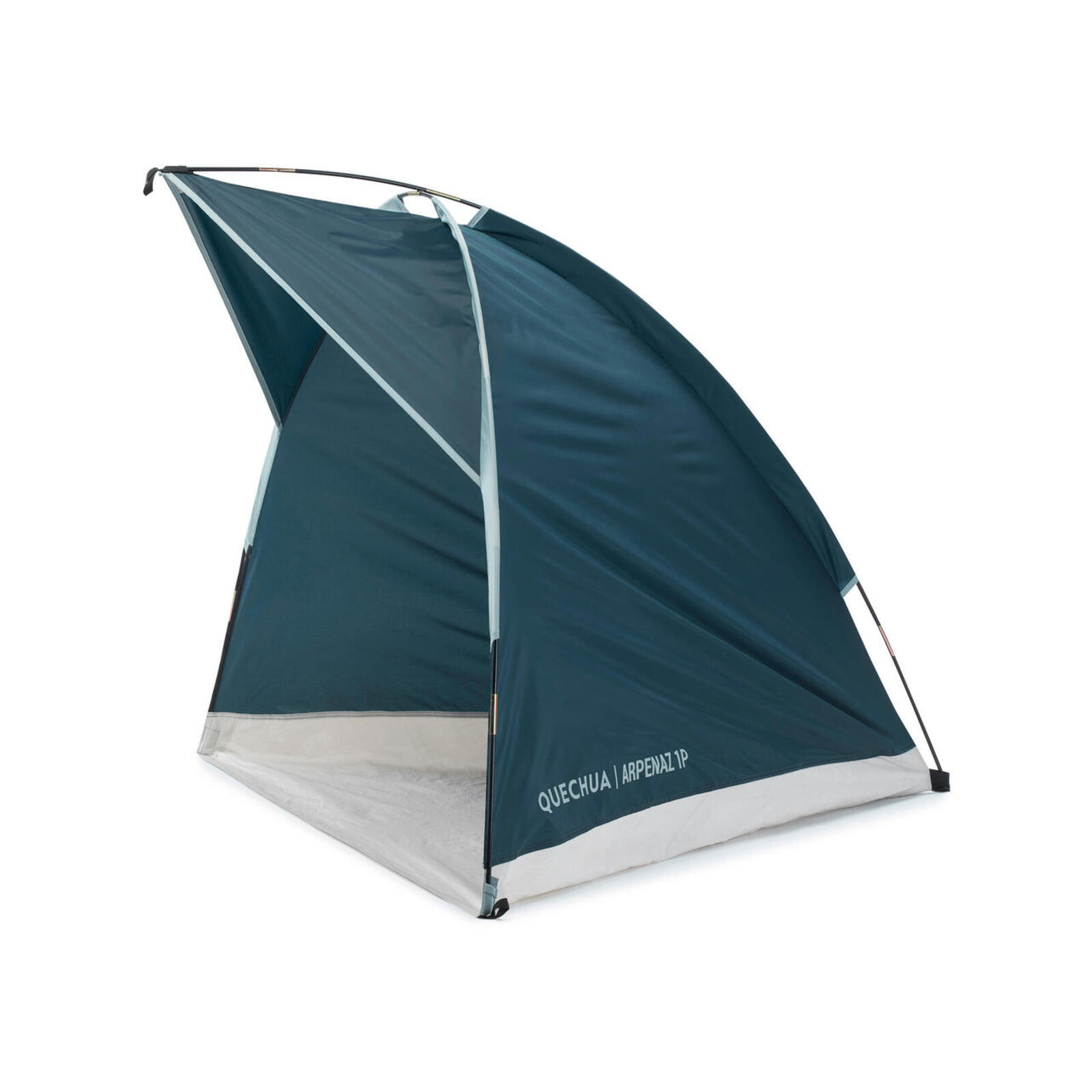 Arpenaz Camping Shelter With Poles 1 Person Dark Petrol Blue Bunnings Australia