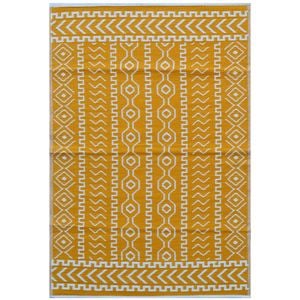 Reversible Outdoor Plastic Mat - Chatai Tomo - Yellow - 150x240cm
