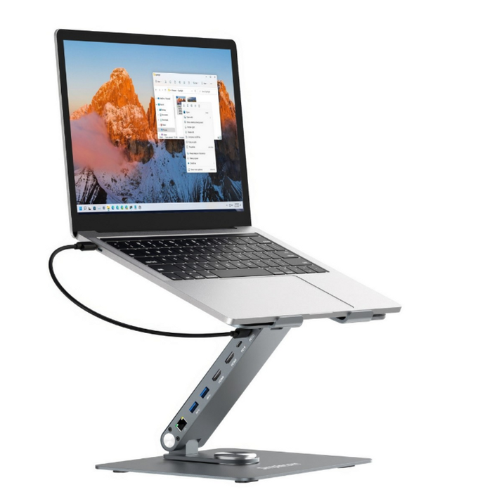 Simplecom Cht660 Laptop Stand - 6-port Usb-c Docking Station