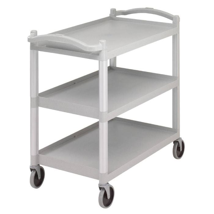 Cambro Kd Utility Cart Large Speckled Grey Commercial Service Trolley 1015x540x950mm