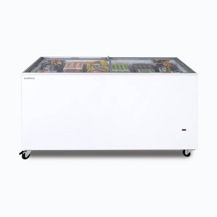 Bromic Display Chest Freezer - 491L - Flat Glass Top