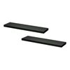Artiss Floating Wall Shelf Set of 2 Black 90CM