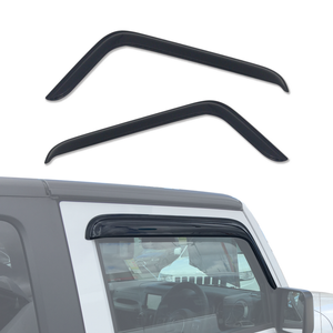 AUSGO Luxury Weather Shields for Jeep Wrangler JK Series 2Door 2007-2018 Weathershields Window Visors Wind Deflectors