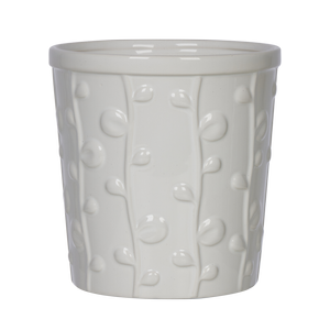 Northcote Pottery 16cm Vine White Pot - White