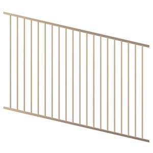 ProtectorAl 1201-2400W x 1200H Primrose Flat Top Pool Fence Panel Raked Up to 15º