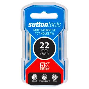Sutton Tools 22mm TCT Multi-Purpose Seamless Holesaw