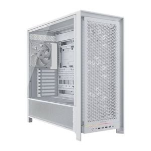 Corsair Frame 5000d Rs High-airflow Mid-tower Pc Case - White, Atx, 450mm Gpu, 175mm Cpu Cooler, 360mm Rad, 4x Rs140, 1x Usb-c 3
