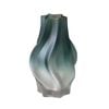 SOGA 27cm Blue Glass Vase – Bubble Texture