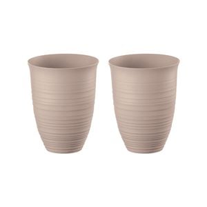 2PK Guzzini Earth Tierra 12.4cm/520ml Tall Tumbler - Taupe