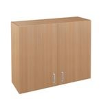 Flatpax Utility 900mm Woodgrain 2 Door Wall Cupboard