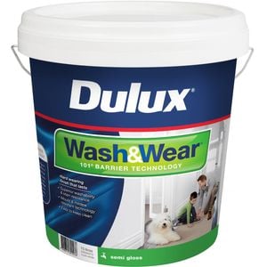 Dulux Wash&Wear Vivid White Semi-Gloss Interior Paint - 10L