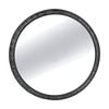 NF Living Edge of Glory Mirror 90cm Metal & Glass Finish - Black