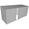 Build-a-Shed 1.5 x 4.5 x 2m Single Sliding Side Door Skillion Shed - Zinc